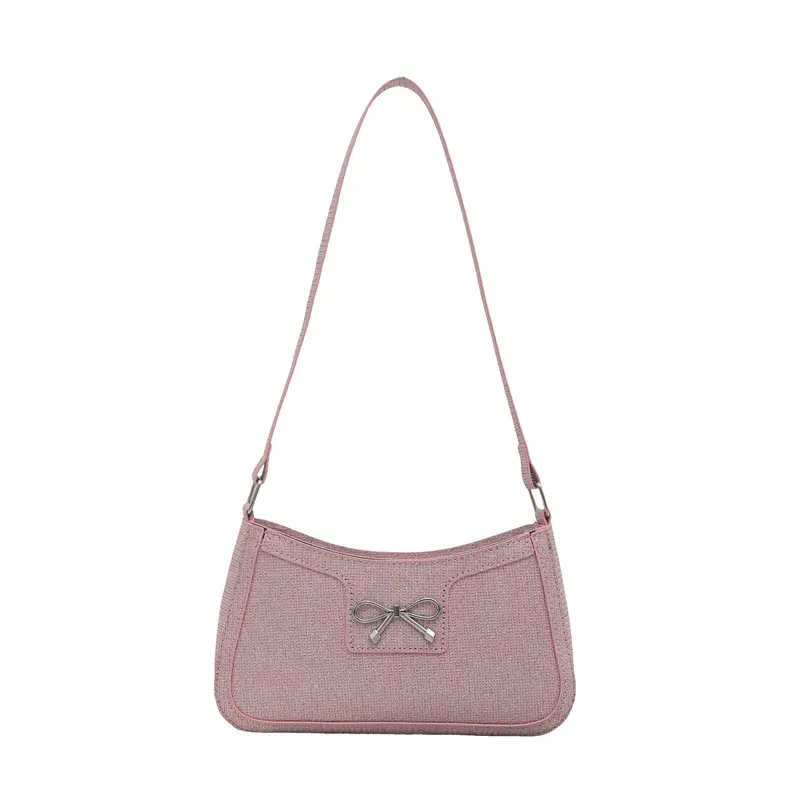 Silver Textured Shoulder Bag for Women - Image 9