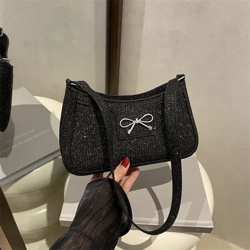 Silver Textured Shoulder Bag for Women — feature 14