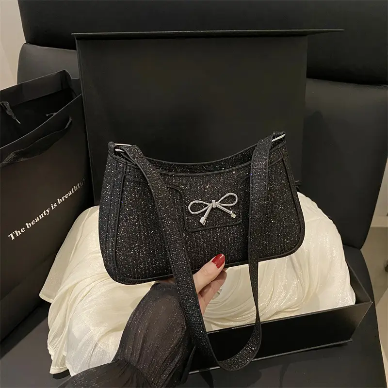 Silver Textured Shoulder Bag for Women — feature 20