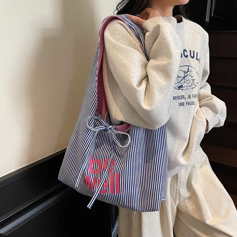 Red Embroidered Shoulder Bag for Women Students Large Capacity - Image 8