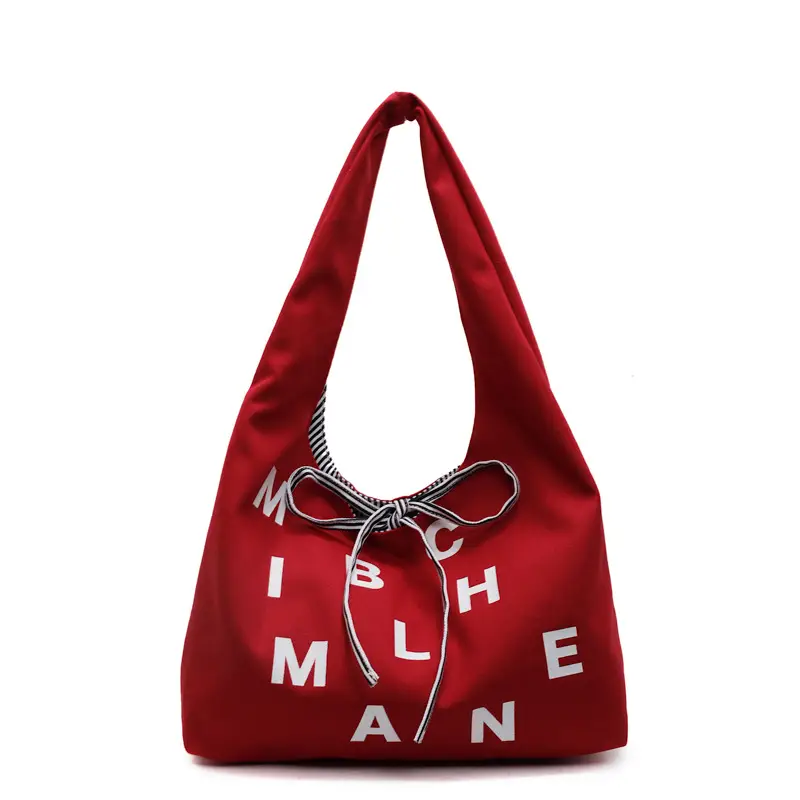 Red Embroidered Shoulder Bag for Women Students Large Capacity - Image 10