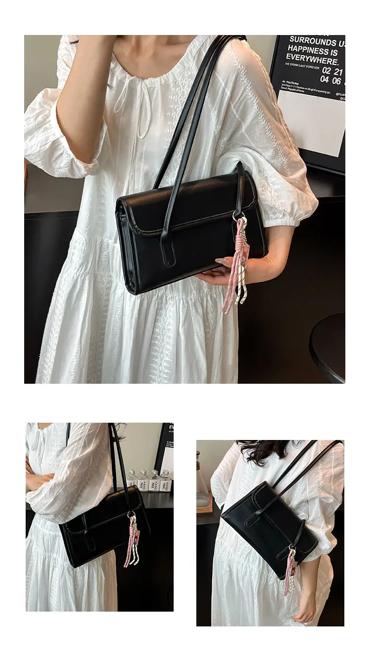 Women's Yellow High-Looking Shoulder Bag with Lash — feature 23