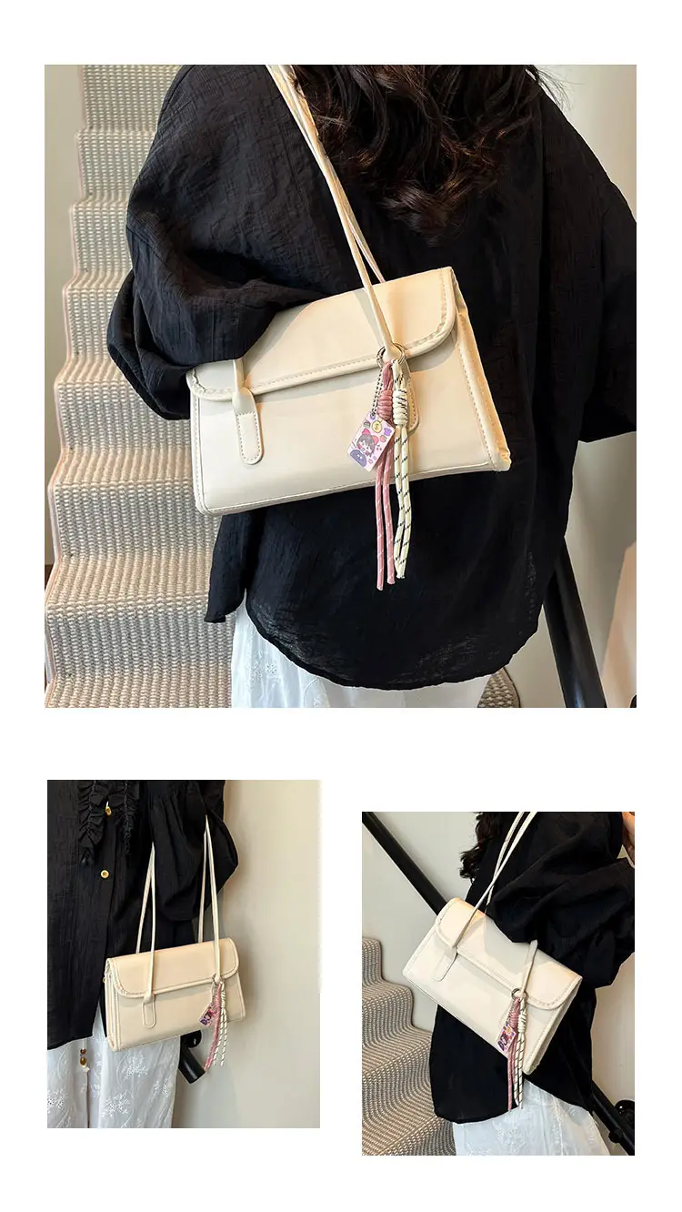 Women's Yellow High-Looking Shoulder Bag with Lash — feature 26