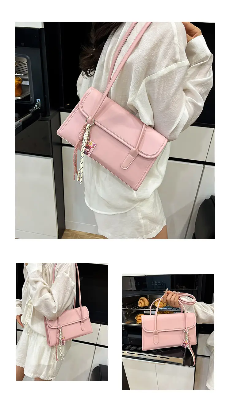 Women's Yellow High-Looking Shoulder Bag with Lash — feature 28