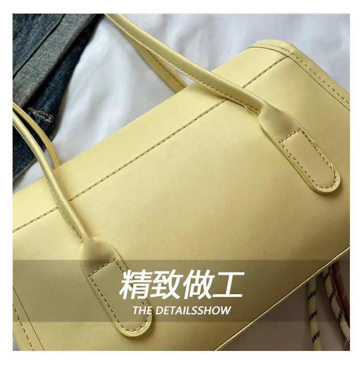 Women's Yellow High-Looking Shoulder Bag with Lash — feature 6