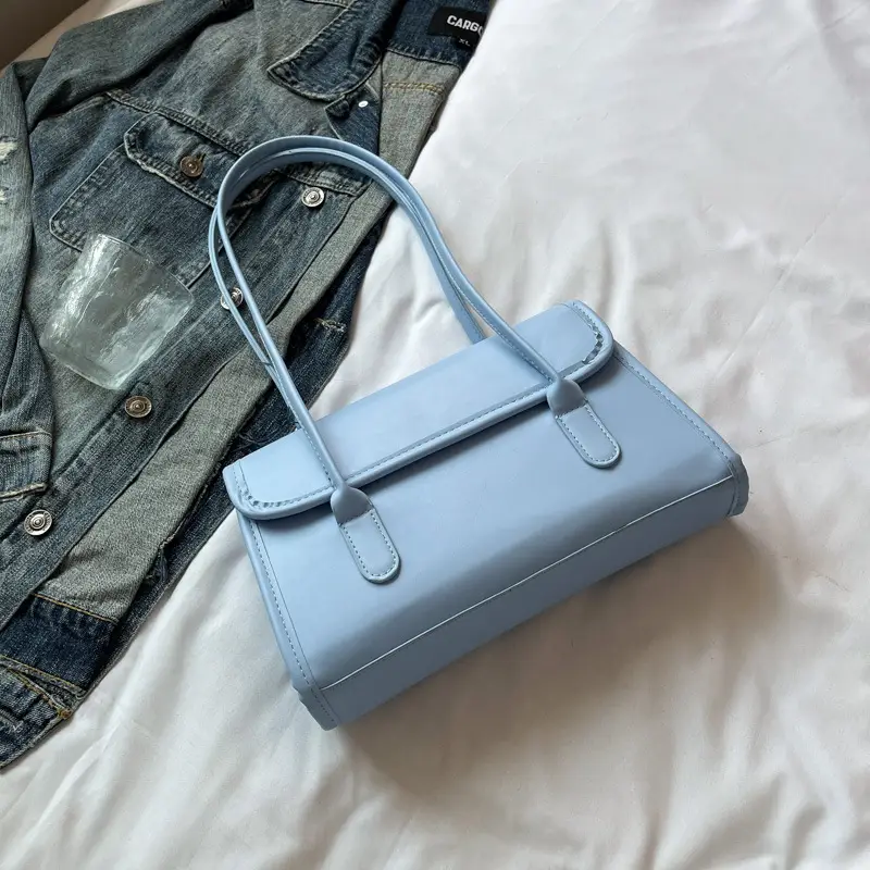 Women's Yellow High-Looking Shoulder Bag with Lash - Image 13