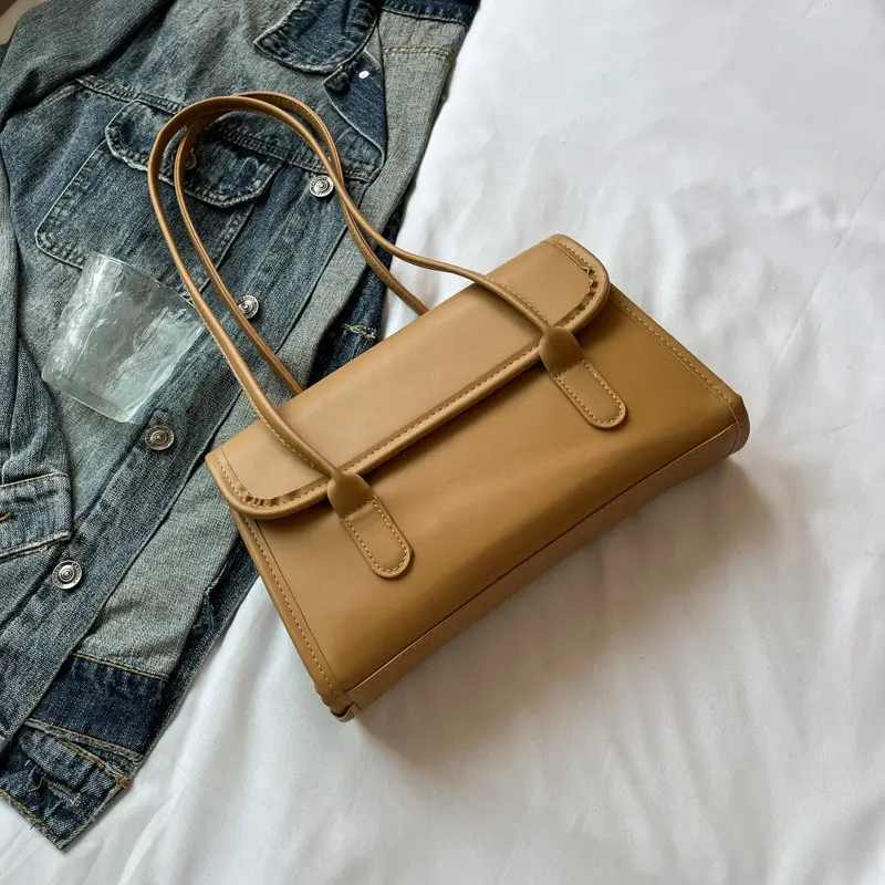 Women's Yellow High-Looking Shoulder Bag with Lash - Image 14