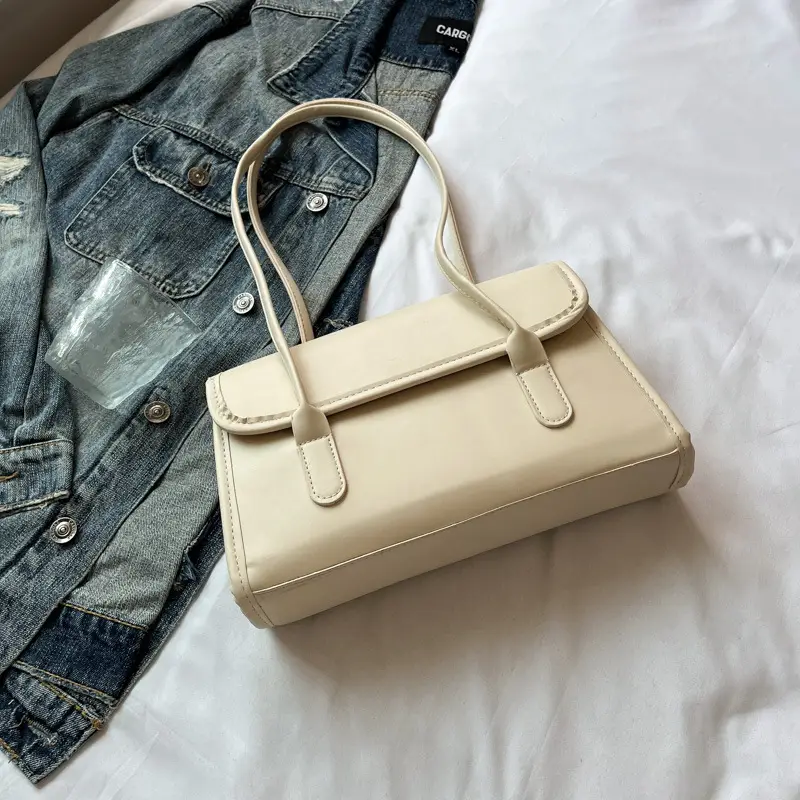 Women's Yellow High-Looking Shoulder Bag with Lash - Image 9