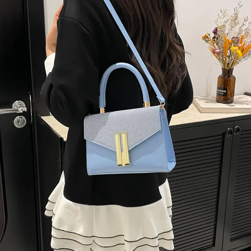 Green Textured Women's Shoulder Bag 2024 New Style - Image 8