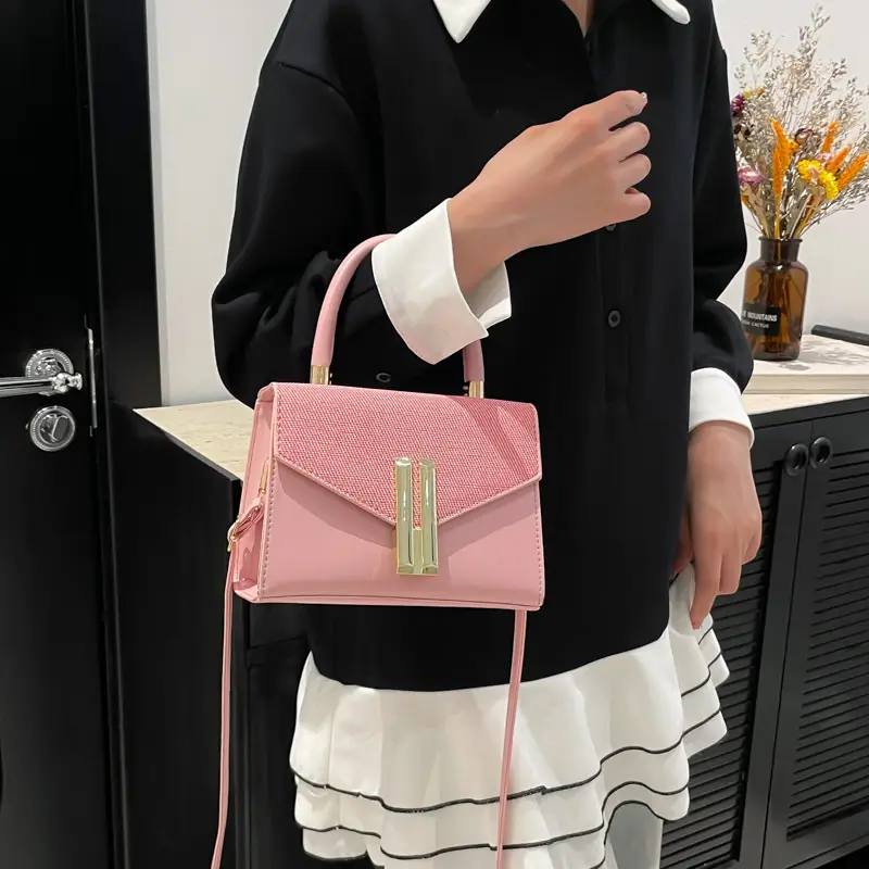 Green Textured Women's Shoulder Bag 2024 New Style - Image 9