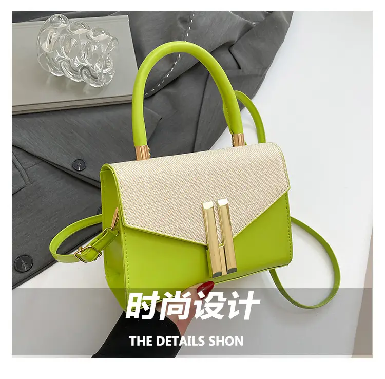 Green Textured Women's Shoulder Bag 2024 New Style — feature 3