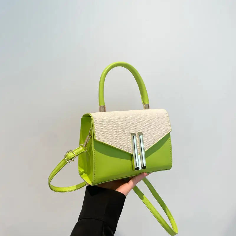 Green Textured Women's Shoulder Bag 2024 New Style - Image 4