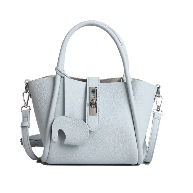 Vintage Bucket Bag for Women Cream Leather Shoulder Crossbody - Image 6