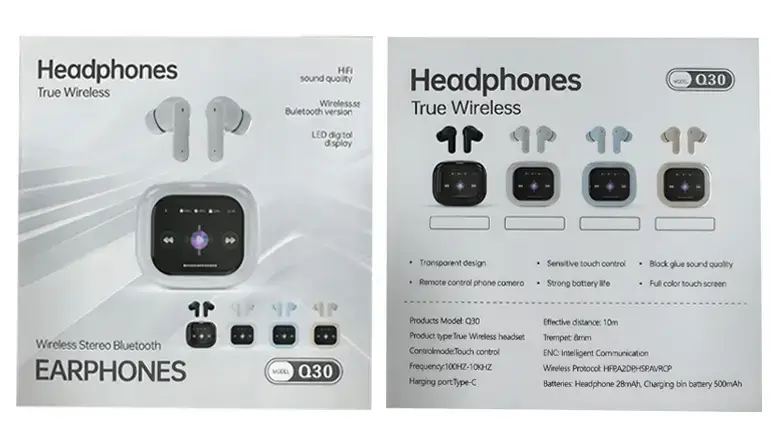 Bluetooth Headset with Touch Screen & Dual Noise Reduction — feature 1