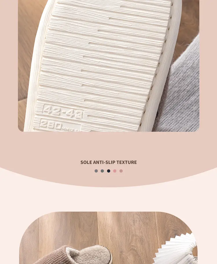 Cotton Slippers for Men Winter Indoor Home Warm 2025 New Home Use Plus Plush Slippers Winter Men's Style — feature 12