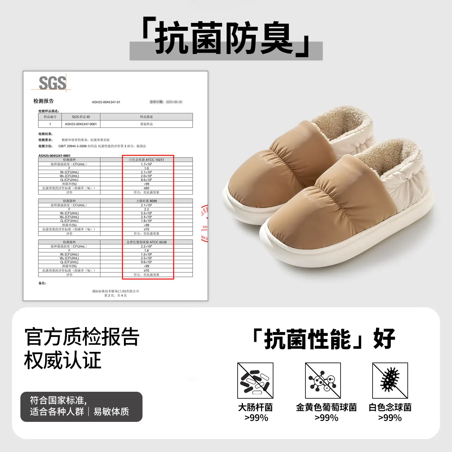 Men's Winter Warm Waterproof Slippers with Anti-Bacterial Design