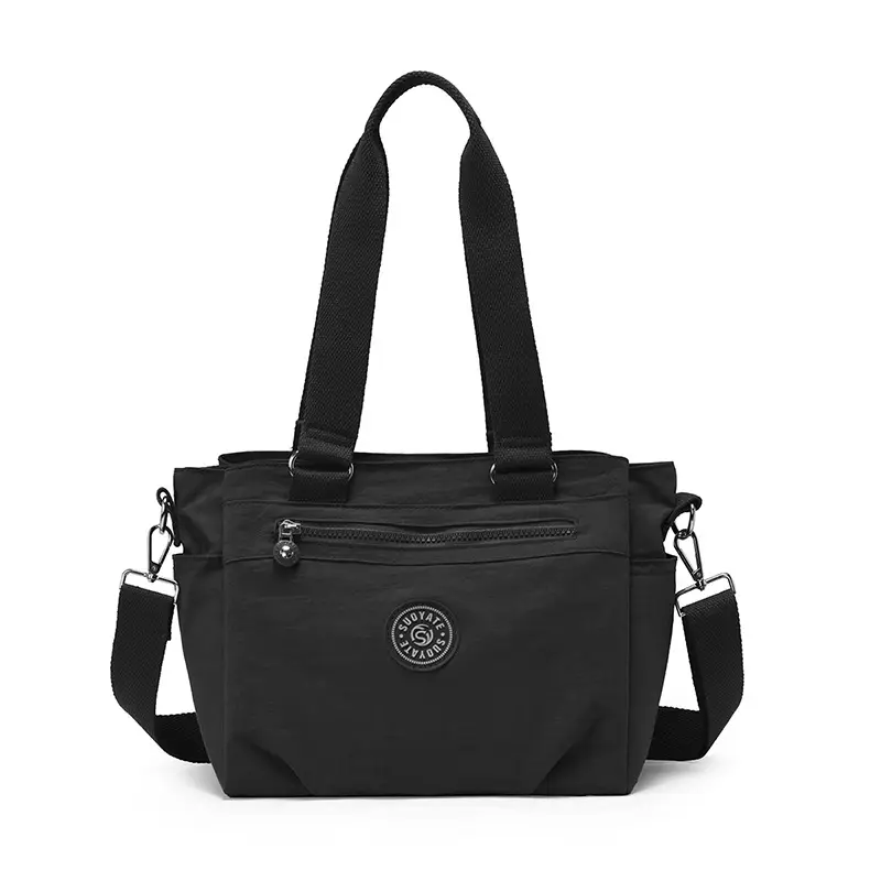 2026 Women's Maroon Oxford Shoulder Bag Large Capacity Washable - Image 2