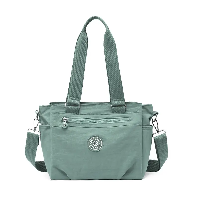 2026 Women's Maroon Oxford Shoulder Bag Large Capacity Washable - Image 3