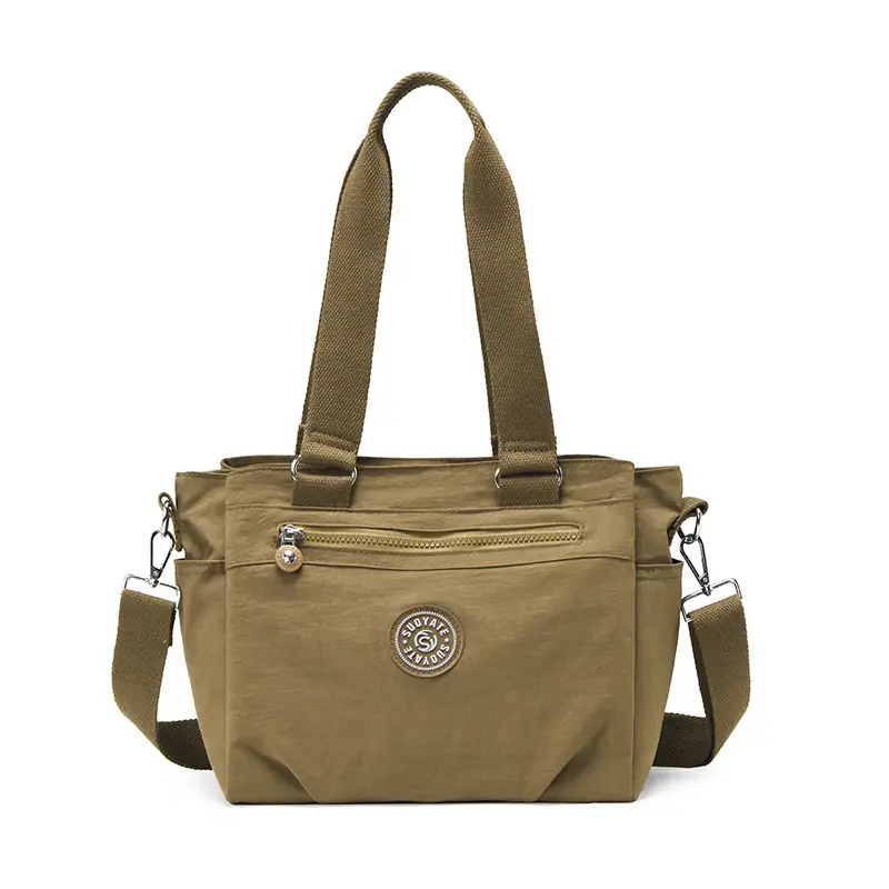 2026 Women's Maroon Oxford Shoulder Bag Large Capacity Washable - Image 5