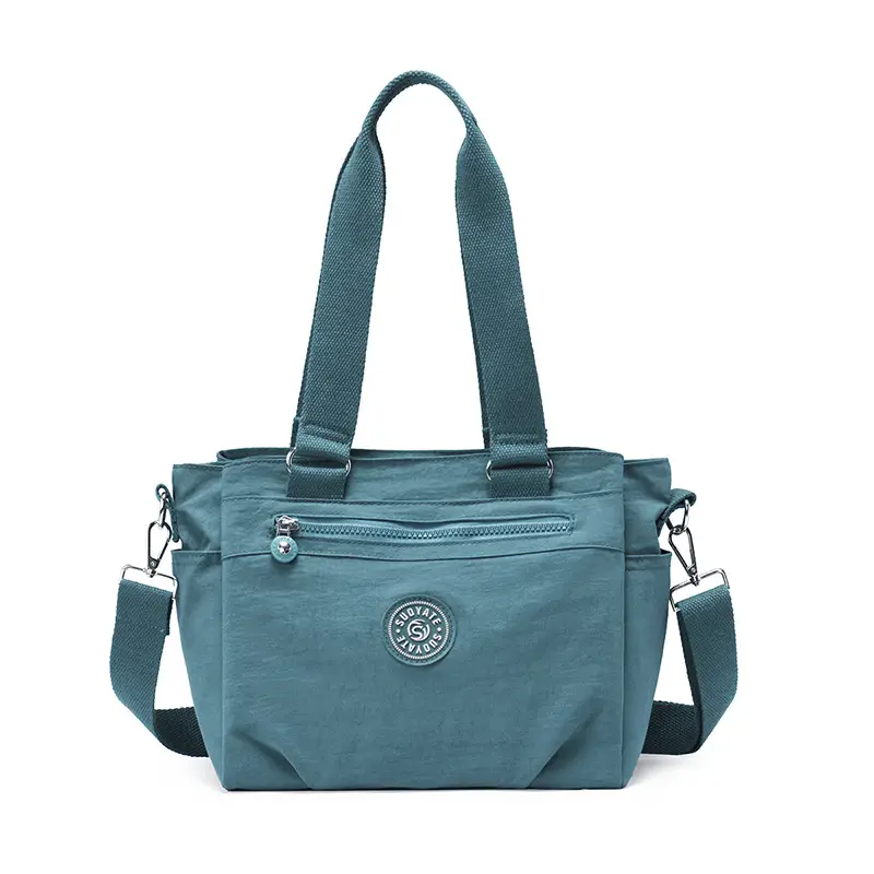 2026 Women's Maroon Oxford Shoulder Bag Large Capacity Washable - Image 7