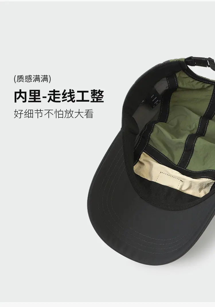 Men Thin Breathable Baseball Cap Blue Green Black — feature 8