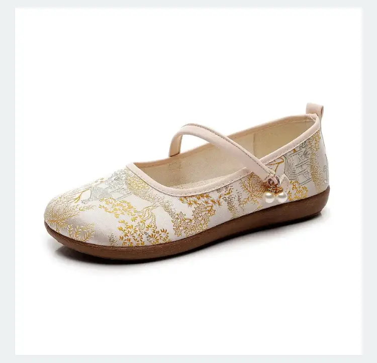 New Chinese Style Flat Shoes for Women, Comfortable Soft-Soled Shallow Mouth Mary Jane Shoes, Ancient Style Han Dynasty Shoes, Old Beijing Cloth Shoes — feature 18