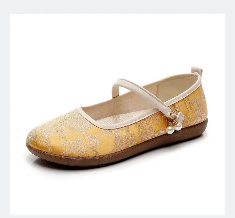 New Chinese Style Flat Shoes for Women, Comfortable Soft-Soled Shallow Mouth Mary Jane Shoes, Ancient Style Han Dynasty Shoes, Old Beijing Cloth Shoes — feature 19