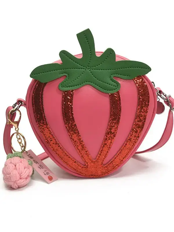 Strawberry Personalized Shoulder Bag for Women - Image 7