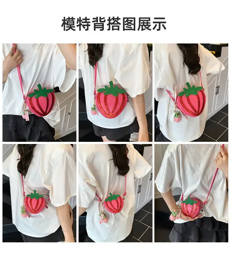 Strawberry Personalized Shoulder Bag for Women — feature 15