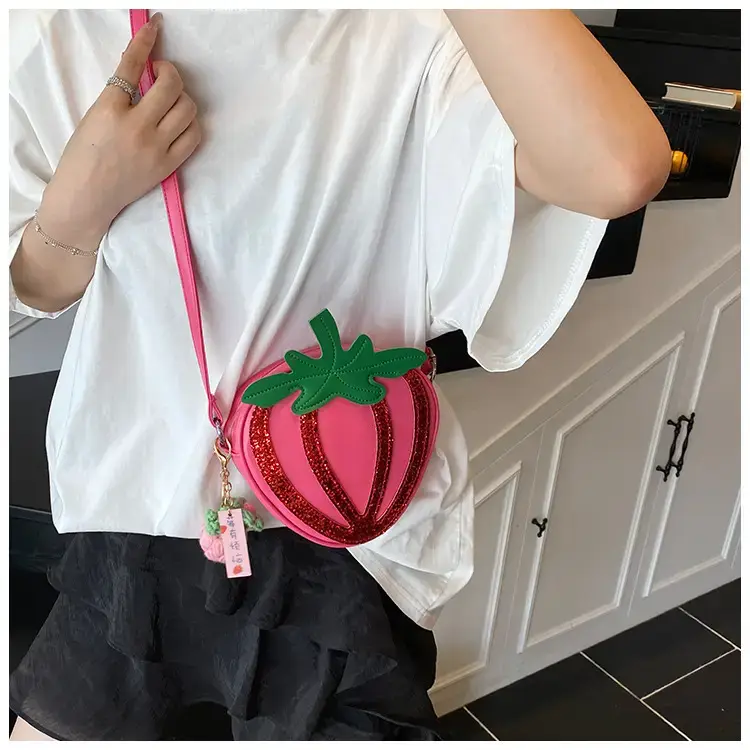 Strawberry Personalized Shoulder Bag for Women — feature 17