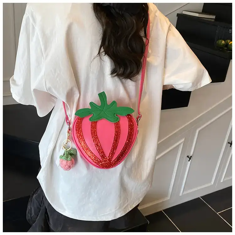 Strawberry Personalized Shoulder Bag for Women — feature 18