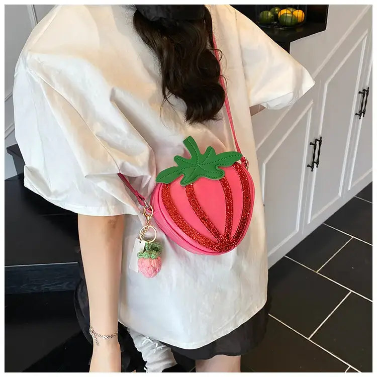 Strawberry Personalized Shoulder Bag for Women — feature 19