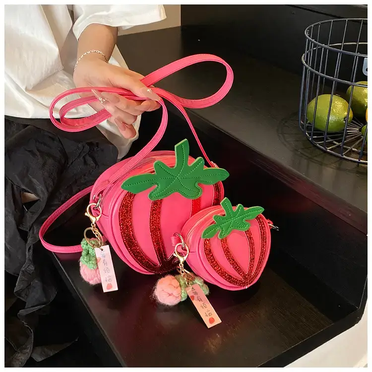 Strawberry Personalized Shoulder Bag for Women — feature 25