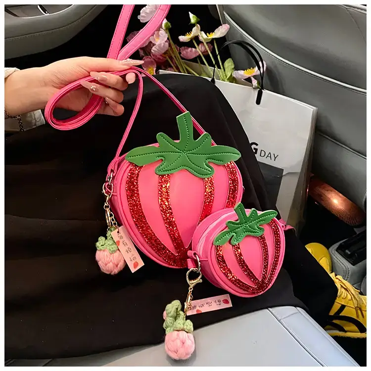 Strawberry Personalized Shoulder Bag for Women — feature 27