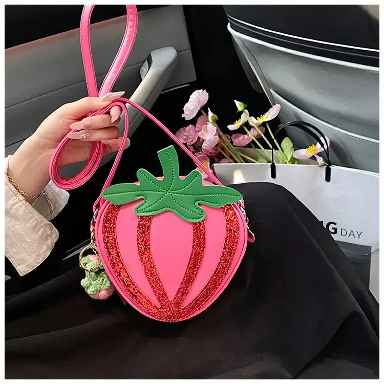 Strawberry Personalized Shoulder Bag for Women — feature 28