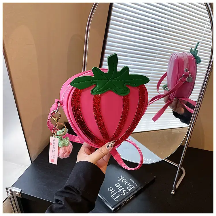 Strawberry Personalized Shoulder Bag for Women — feature 35