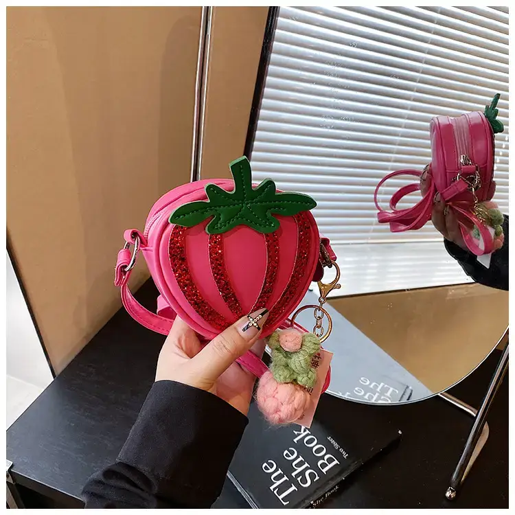 Strawberry Personalized Shoulder Bag for Women — feature 36
