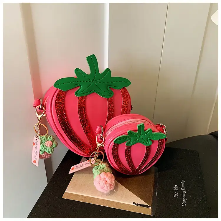 Strawberry Personalized Shoulder Bag for Women — feature 40