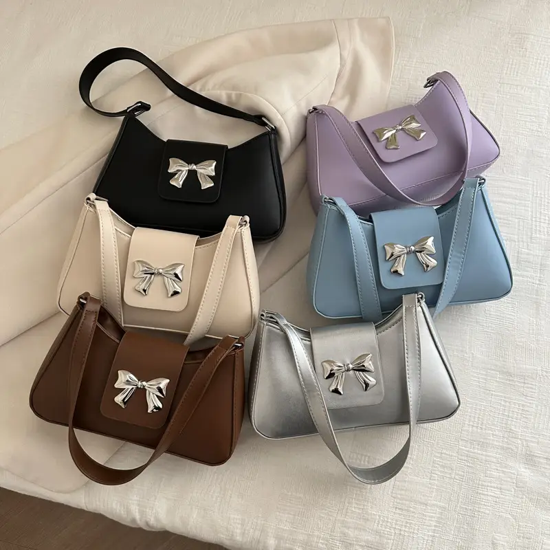 Women Crossbody Bow Bag Set 5 Colors 2026 - Image 7