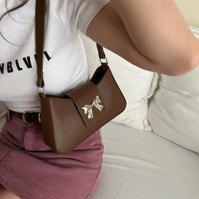 Women Crossbody Bow Bag Set 5 Colors 2026 - Image 6