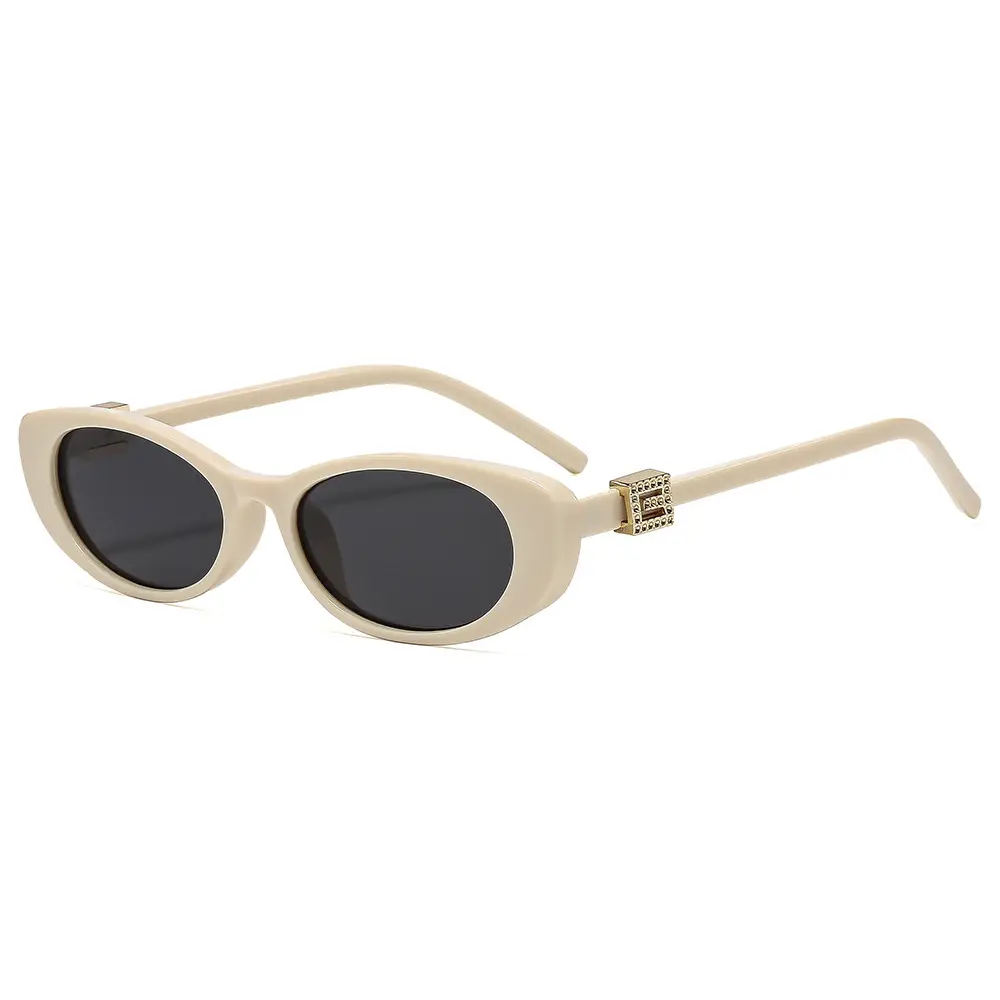 New Fashion Women Sunglasses Cat-Eye Brown Glass - Image 15