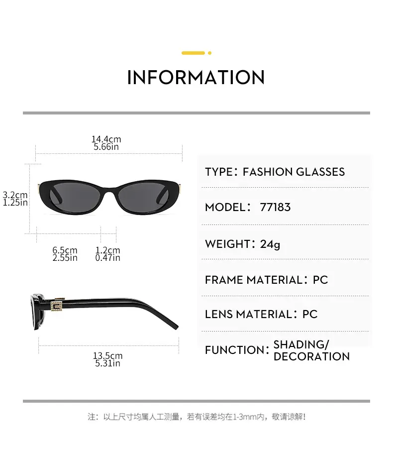 New Fashion Women Sunglasses Cat-Eye Brown Glass — feature 11