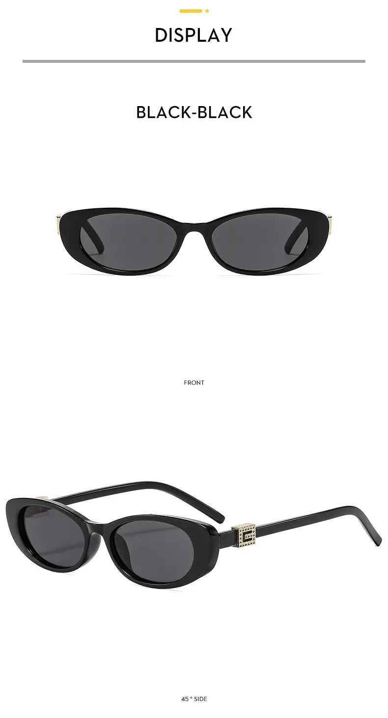 New Fashion Women Sunglasses Cat-Eye Brown Glass — feature 13