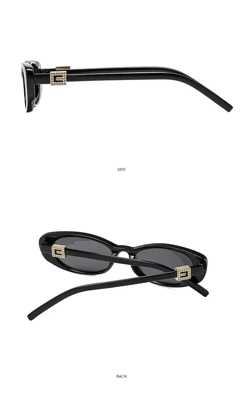 New Fashion Women Sunglasses Cat-Eye Brown Glass — feature 14