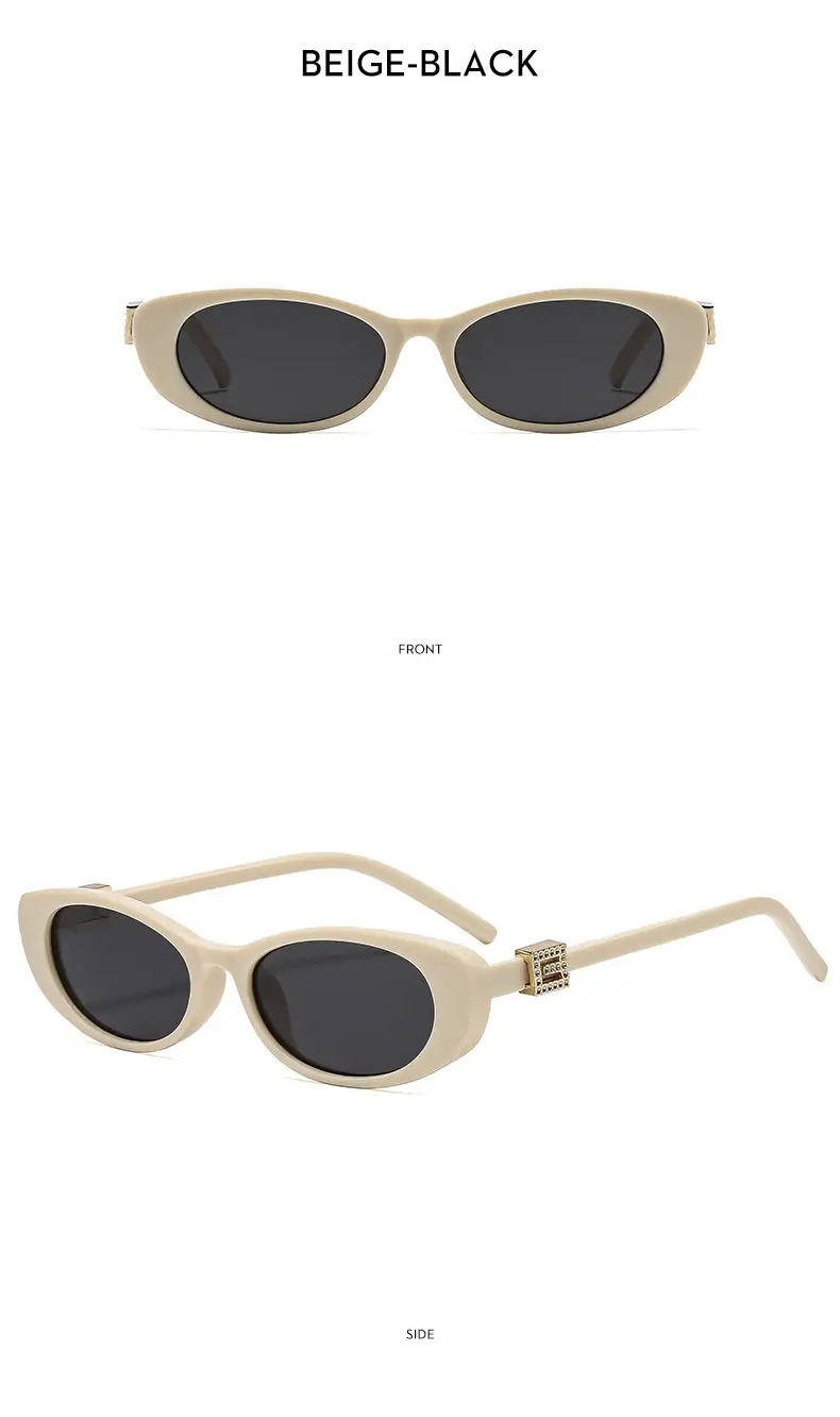 New Fashion Women Sunglasses Cat-Eye Brown Glass — feature 15