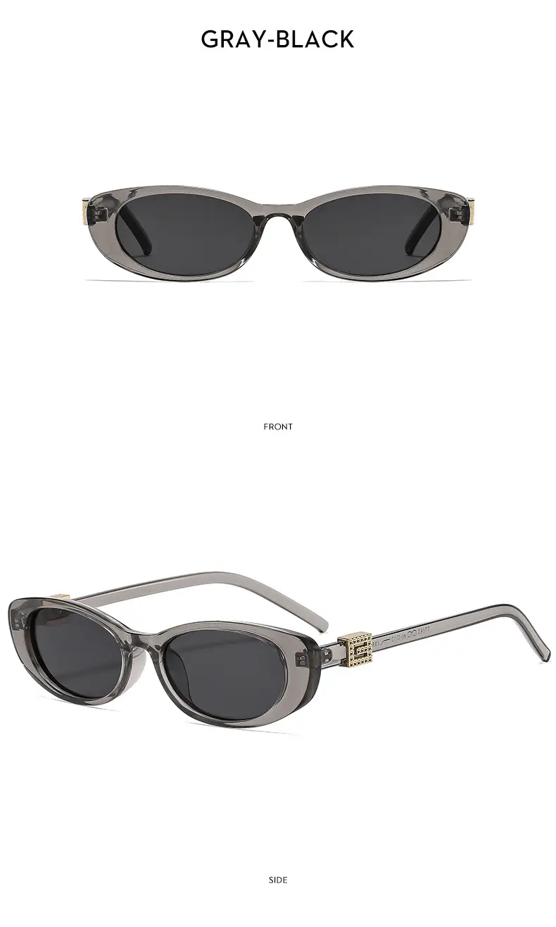 New Fashion Women Sunglasses Cat-Eye Brown Glass — feature 16