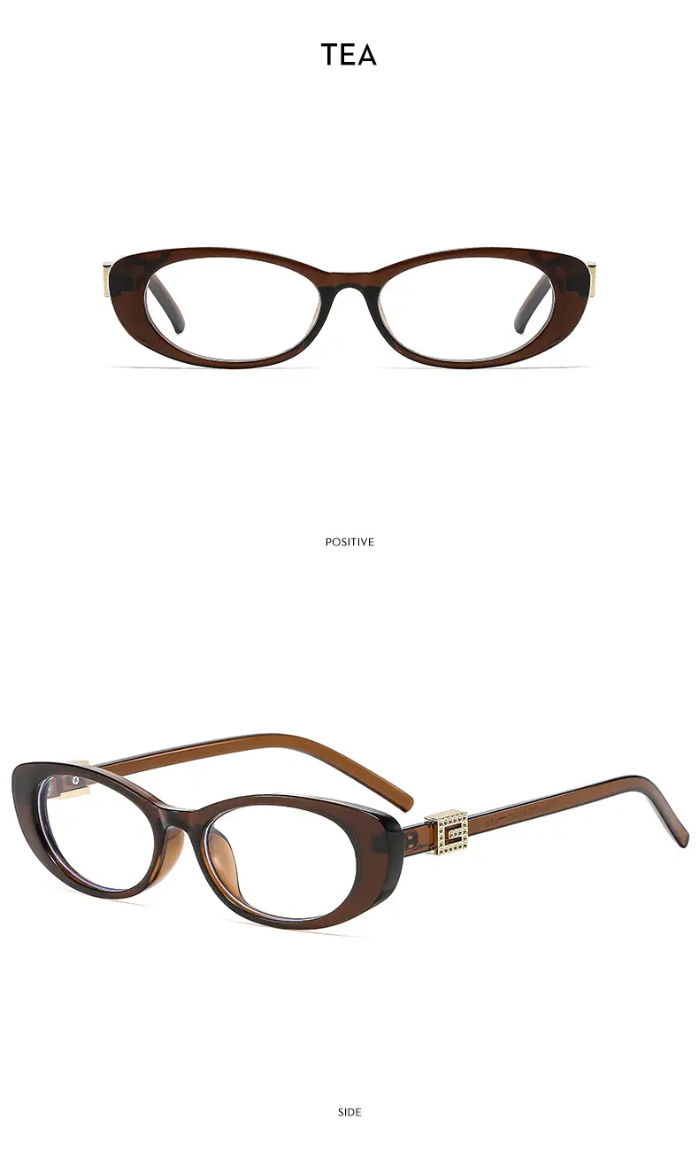 New Fashion Women Sunglasses Cat-Eye Brown Glass — feature 23