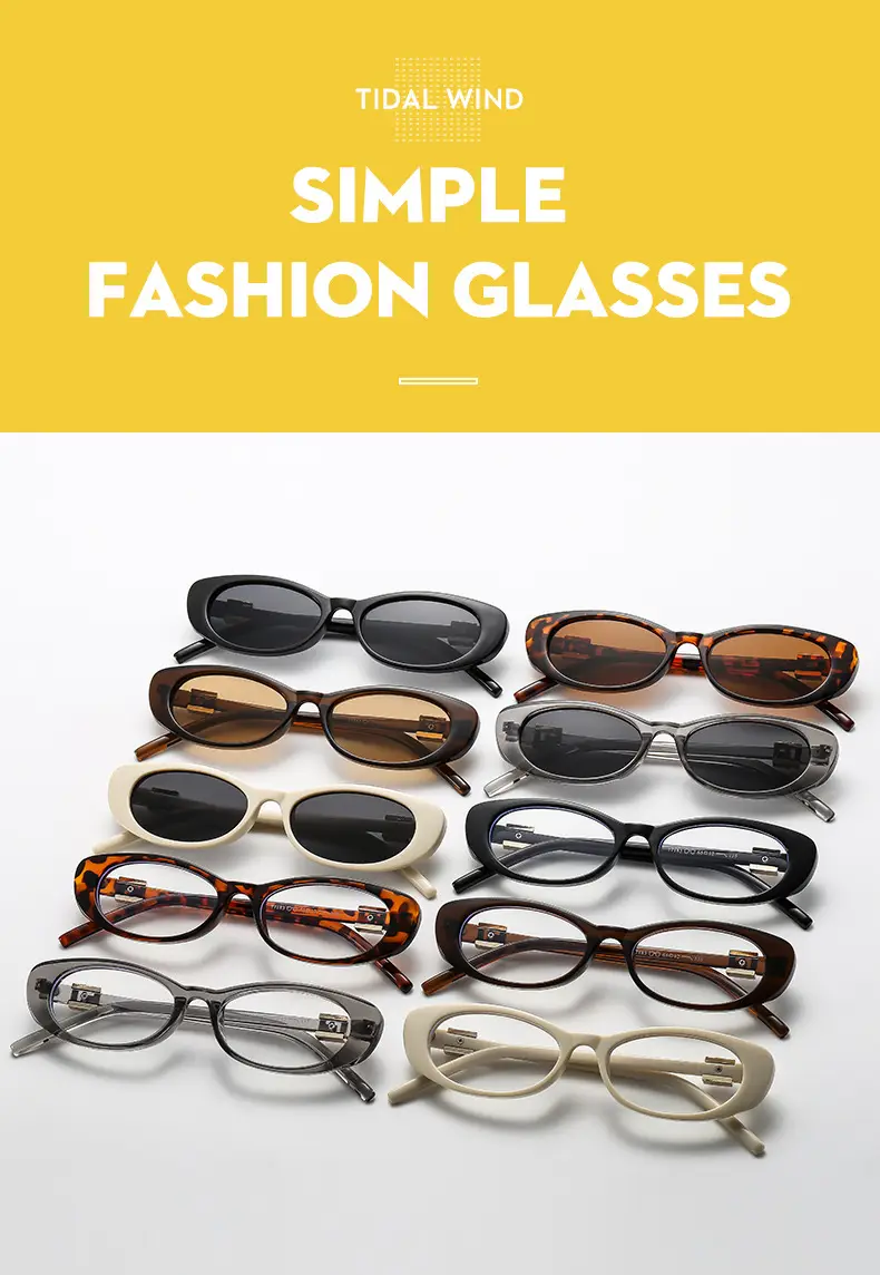 New Fashion Women Sunglasses Cat-Eye Brown Glass — feature 5