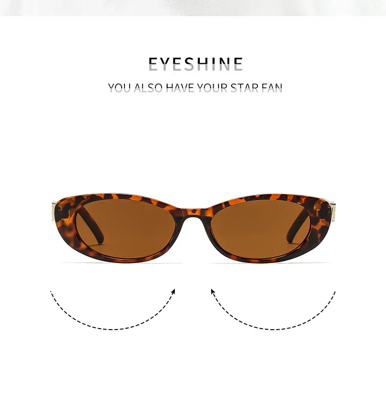 New Fashion Women Sunglasses Cat-Eye Brown Glass — feature 6