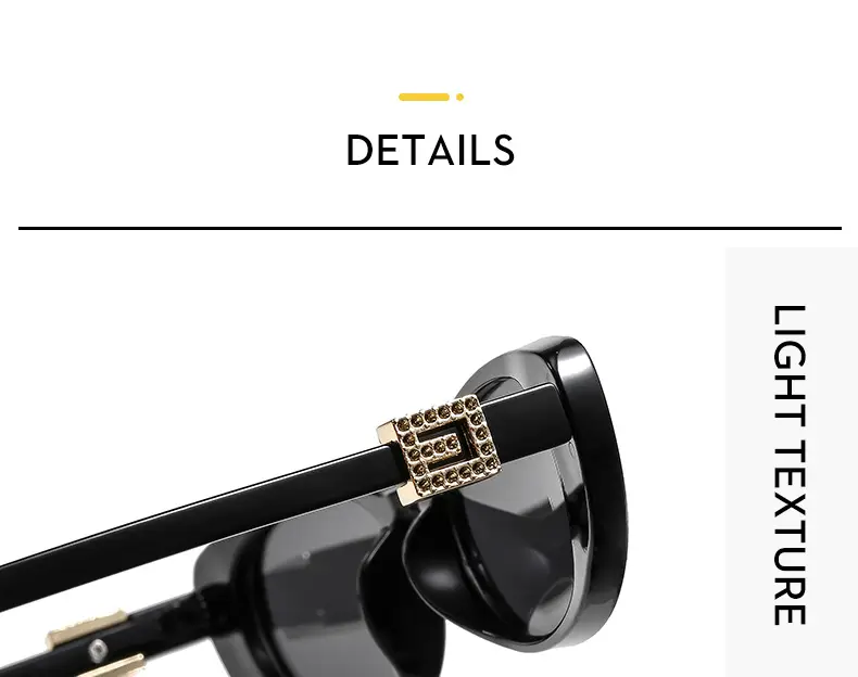 New Fashion Women Sunglasses Cat-Eye Brown Glass — feature 9